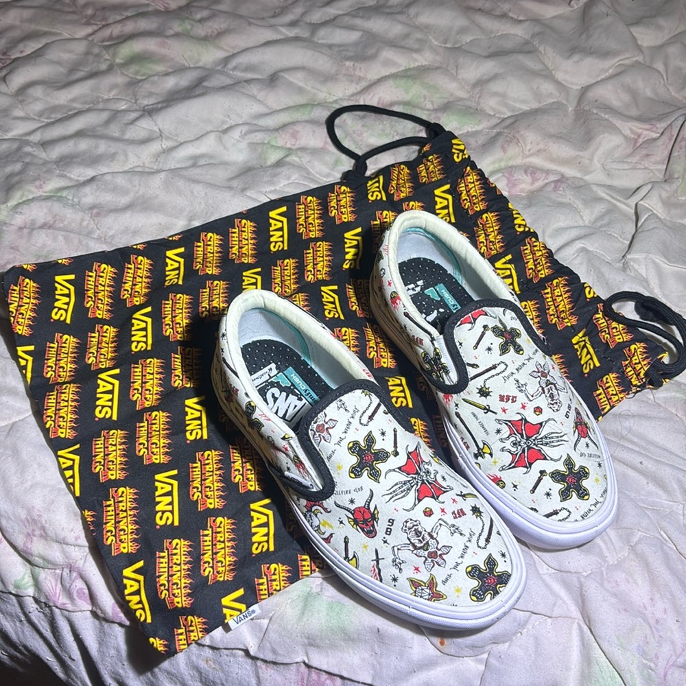 Limited Edition Vans X Stranger Things Slip Ons